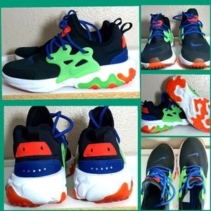 Womens Nike Presto React Black Green White GS
